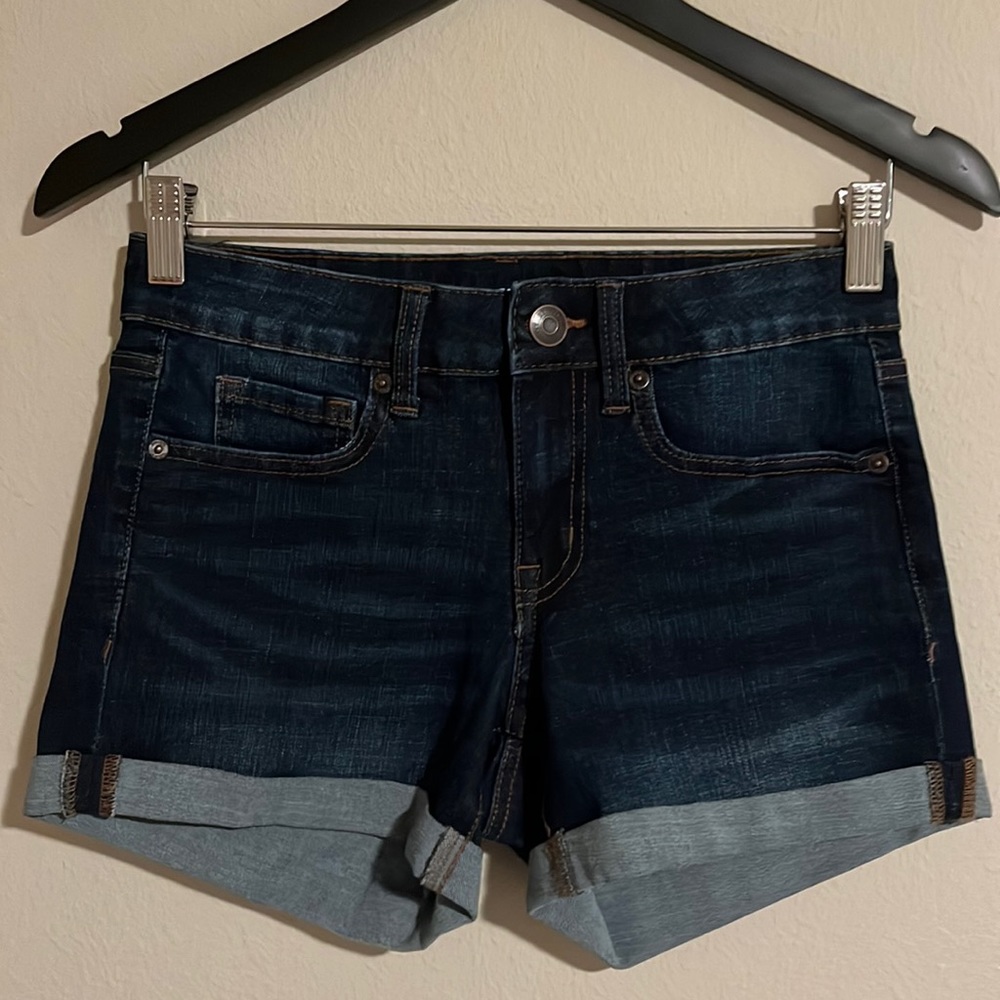 Size 4 dark denim shorts from Aeropostale